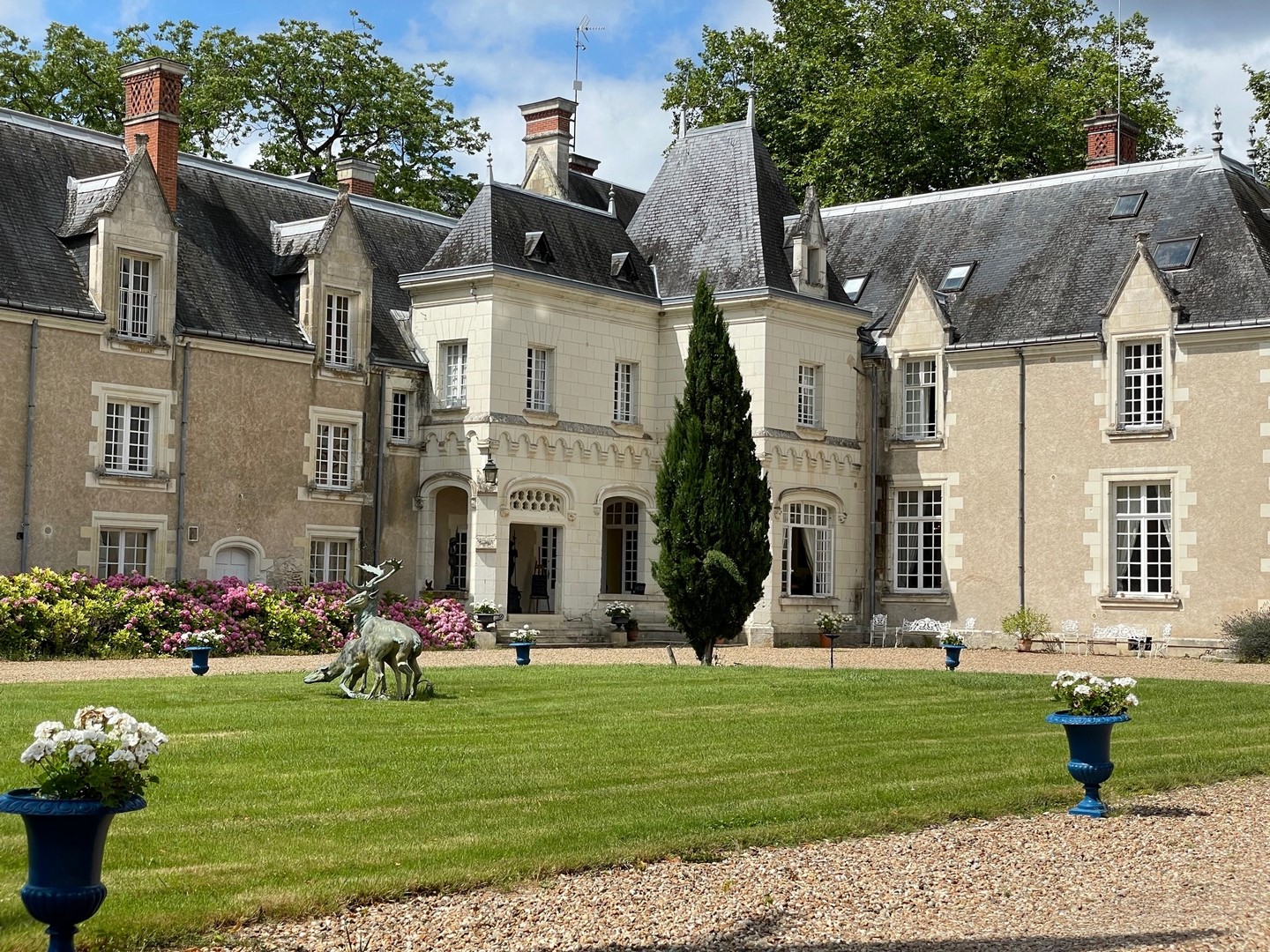 PROPERTY IN THE CENTER OF THE LOIRE VALLEY on 43 Hectares CASTLE SWIMMING POOL ORANGERY
